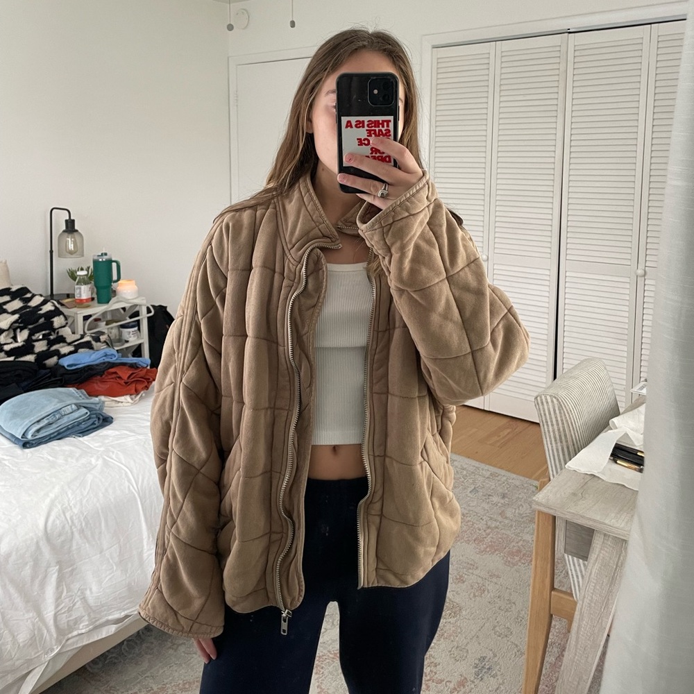 FREE PEOPLE DOLMAN QUILTED JACKET